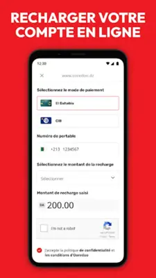 My Ooredoo Algeria android App screenshot 2